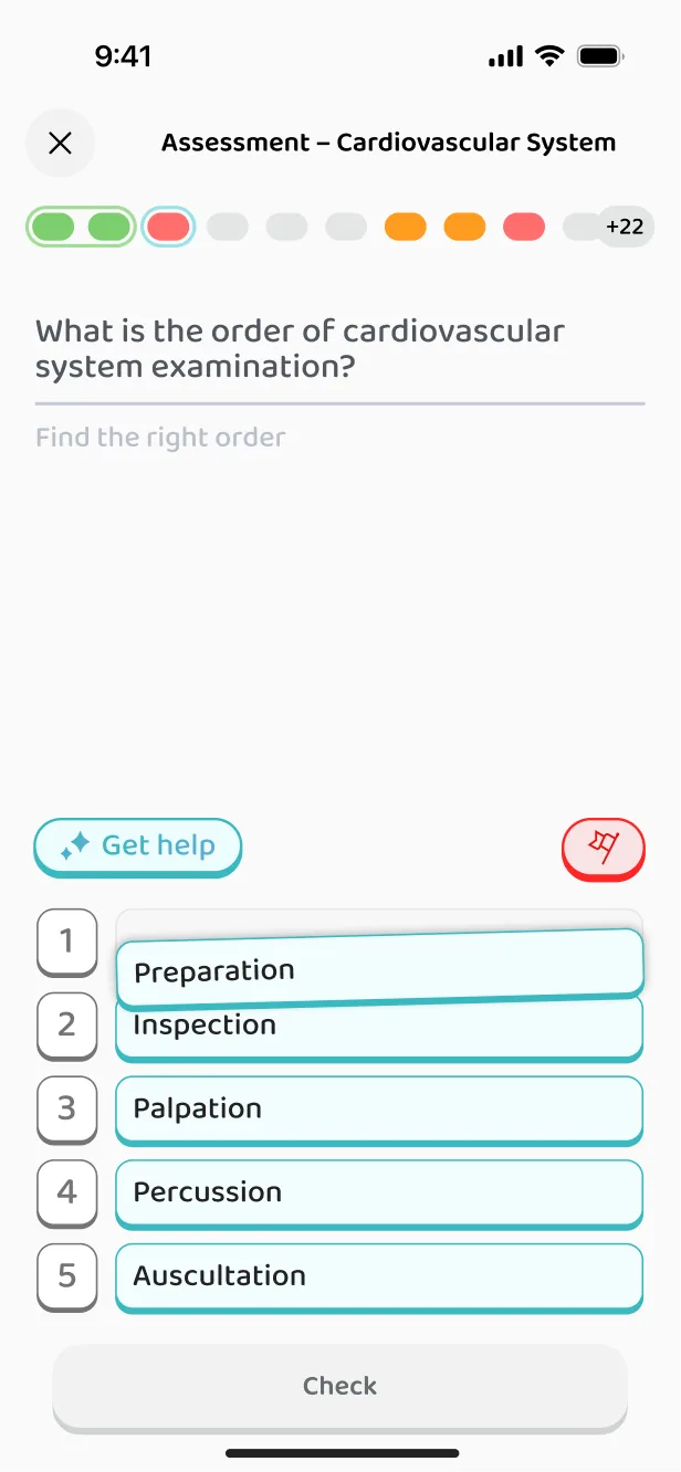 Ordering exercise
